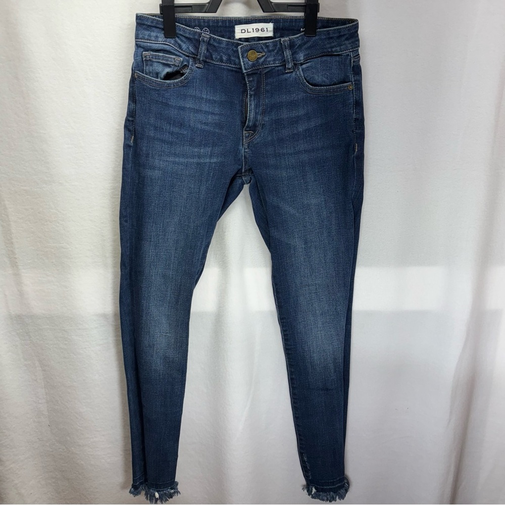 DL1961 Margaux Raw Hem Legging Jeans Sz. 26 Intrasculpt Ankle Skinny Harlow